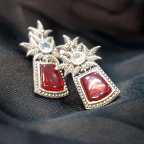 The Emerald Peacock Palace Jhumkas