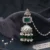 The Veda Emerald & Pearl Jhumka Set with Sahara Chains